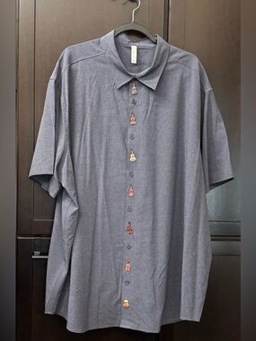 Guitar Embellished Button Down Shirt